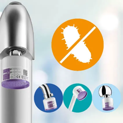 Anti-legionellen filter für waschtisch & dusche